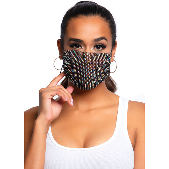 Acheter Masque à Strass Leg Avenue Harlow - Noir