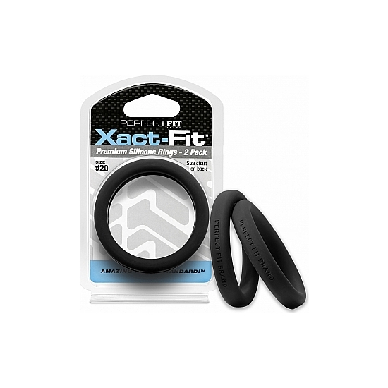 Acheter Xact-fit Lot De 2 Anneaux En Silicone 19cm - Noir